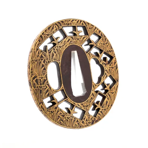 Detail von Tsuba · Kyō Kenjō