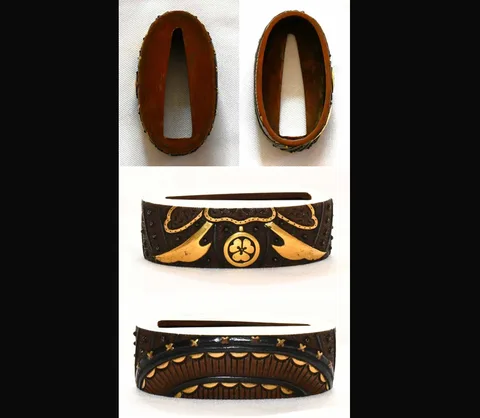 Detalle de Fuchi-kashira · escuela Mito