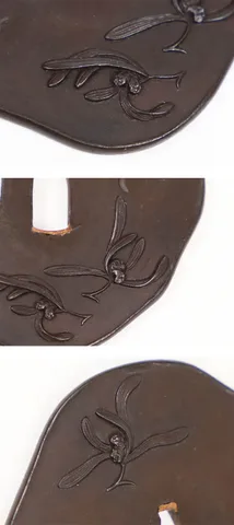 Detalle de Tsuba daishō · Kikukawa Hisahide