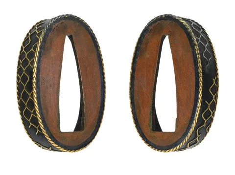 Dettaglio di Fuchi-kashira · Kaga kinkō