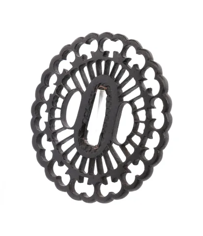 Detail von Tsuba · Kyō-sukashi