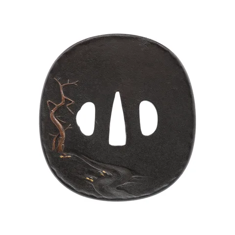 Guarniciones de Tsuba (pareja daishō) · Aizu Shōami