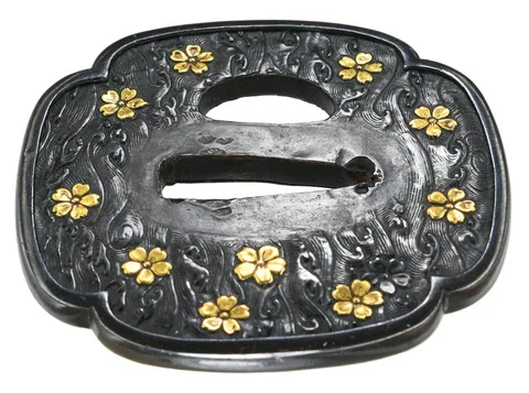 Detail von Tsuba · Kyō-kinkō