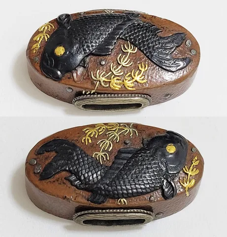 Detail von Fuchi-kashira · Shida Masatoshi