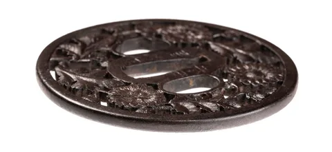 Detalle de Tsuba · Haruta Hirotsugu