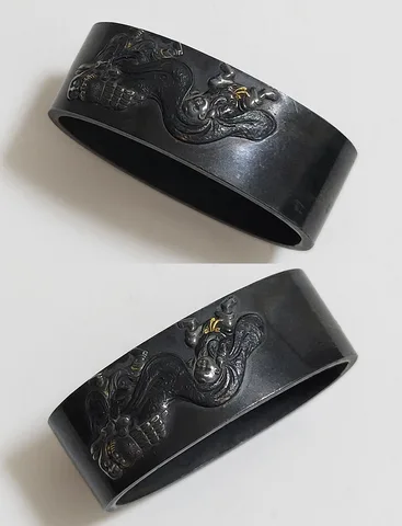 Detail von Fuchi-kashira · Mitsuhiro (Tamagawa-Schule)