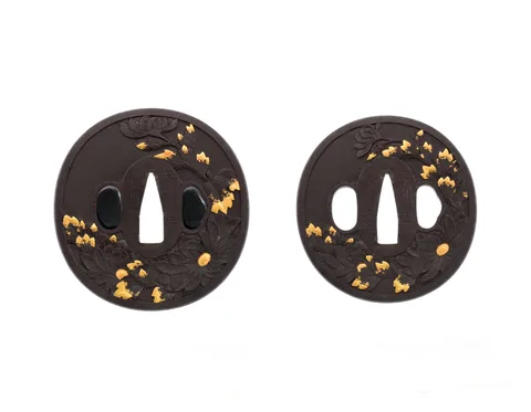 Guarniciones de Tsuba daishō · Suruga Takaoki