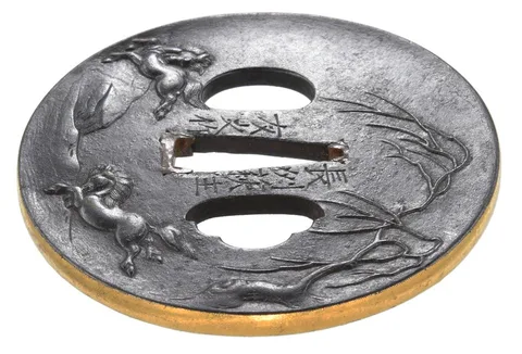 Detail von Tsuba · Tomoyuki (Chōshū)