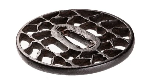 Detail von Tsuba · Kyō-sukashi