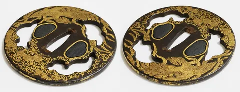 Detalle de Tsuba · Awa Shōami (Awa kenjō)