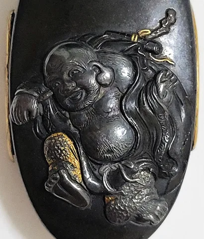 Detail von Fuchi-kashira · Mitsuhiro (Tamagawa-Schule)