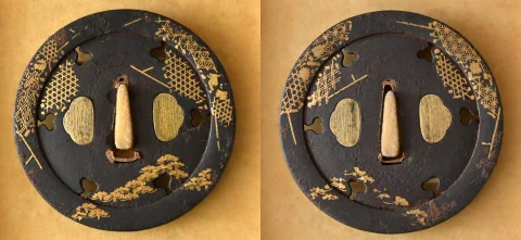 Beschläge von Tsuba · Kyō Shōami
