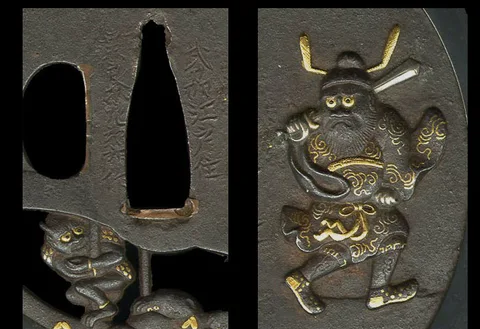 Dettaglio di Tsuba · Nara Kozaemon