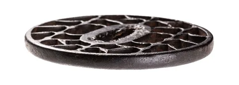 Detail von Tsuba · Kyō-sukashi