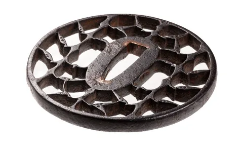 Detail von Tsuba · Kyō-sukashi