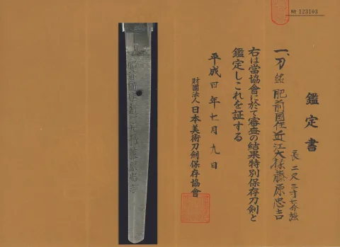 Detalle de Ōmi Daijō Fujiwara Tadayoshi, 4.ª generación