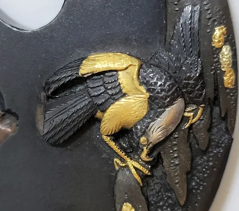 Detalle de Tsuba · Tōjusai Masakatsu
