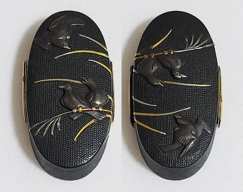 Dettaglio di Fuchi-kashira · Iwamoto Konkan