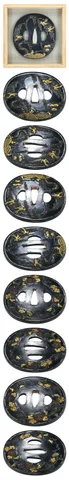 Guarniciones de Tsuba · Kaga kinkō