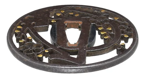 Dettaglio di Tsuba · Kyō-Shōami