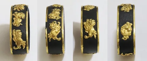Dettaglio di Fuchi-kashira · Ko-Kinkō