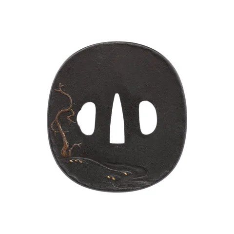 Guarniciones de Tsuba (pareja daishō) · Aizu Shōami