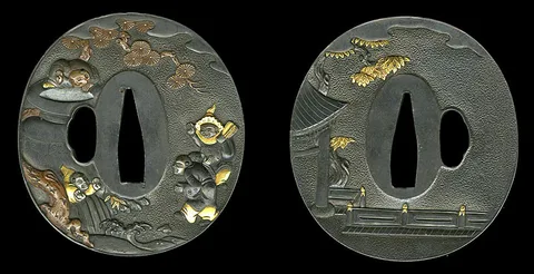 Guarniciones de Tsuba · escuela Hamano