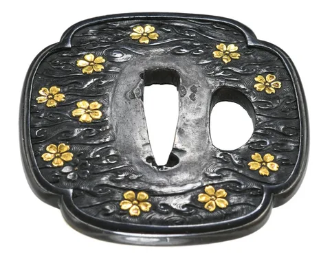 Detail von Tsuba · Kyō-kinkō
