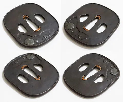 Detalle de Tsuba · Toshikage (escuela Tōryūsai)
