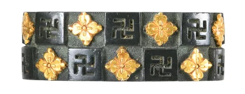 Detalle de Tsuba y fuchi-kashira · Nomura