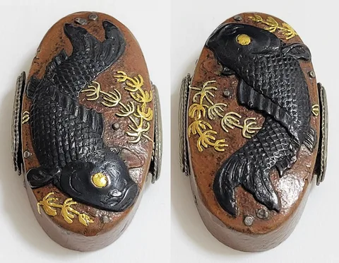 Detail von Fuchi-kashira · Shida Masatoshi