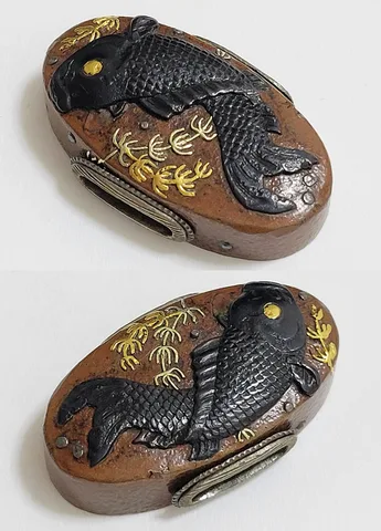 Detail von Fuchi-kashira · Shida Masatoshi