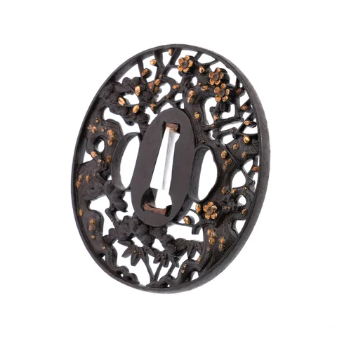 Detalle de Tsuba · escuela Tetsugendō
