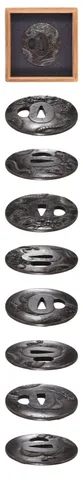 Detalle de Tsuba · Oka Tomokata (Chōshū)