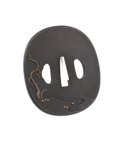 Detalle de Tsuba (pareja daishō) · Aizu Shōami