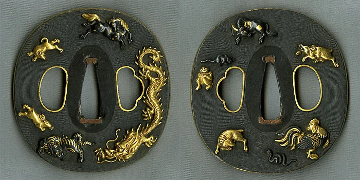 Guarnizioni di Tsuba · Kaga kinkō
