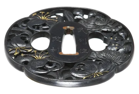 Dettaglio di Tsuba · Bushū Masatoshi