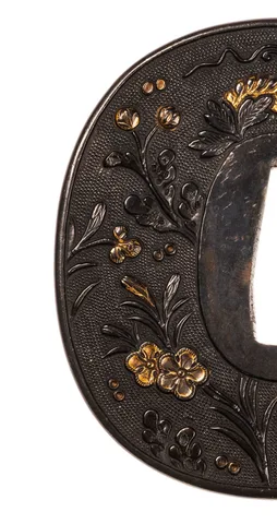 Detalle de Tsuba · Mino