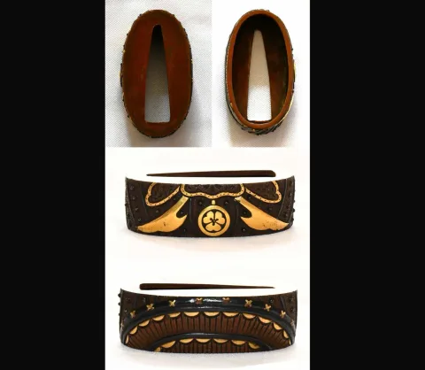 Detalle de Fuchi-kashira · escuela Mito