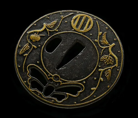 Detalle de Tsuba · Ōnin
