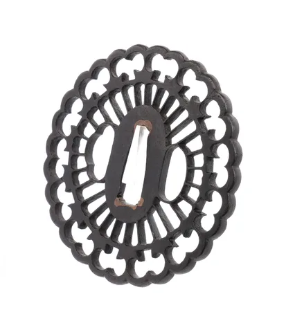 Detail von Tsuba · Kyō-sukashi