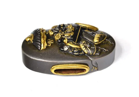 Detalle de Fuchi-kashira · Saitō Masaoki