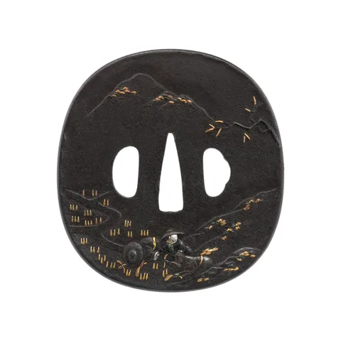 Guarniciones de Tsuba (pareja daishō) · Aizu Shōami