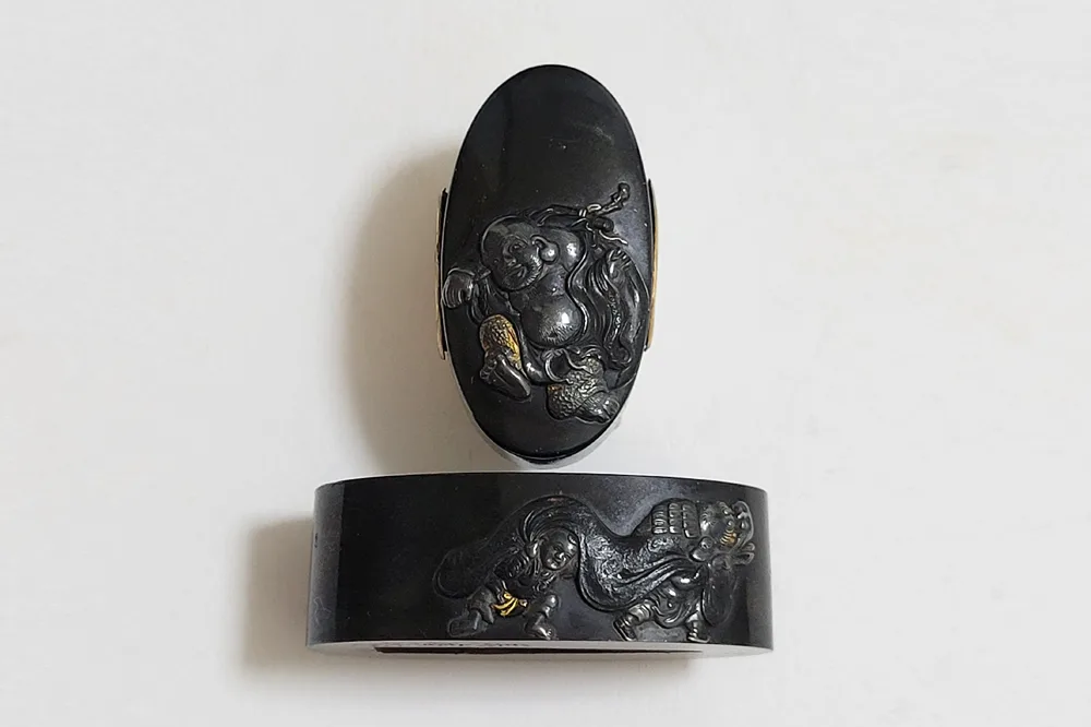 Beschläge von Fuchi-kashira · Mitsuhiro (Tamagawa-Schule)