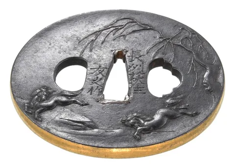 Detail von Tsuba · Tomoyuki (Chōshū)