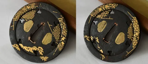Beschläge von Tsuba · Kyō Shōami