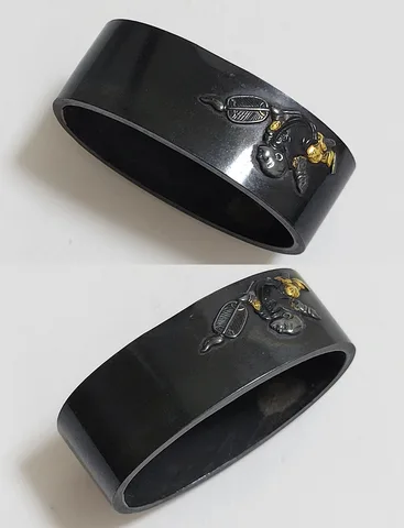 Detail von Fuchi-kashira · Mitsuhiro (Tamagawa-Schule)
