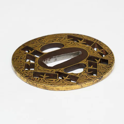 Detail von Tsuba · Kyō Kenjō