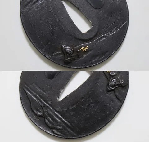 Dettaglio di Tsuba · Ichiyōsai Hironao