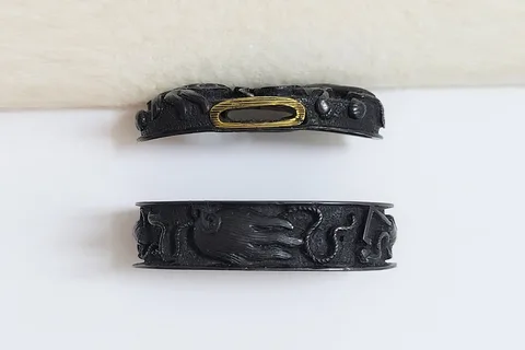 Guarniciones de Fuchi-kashira · Mino